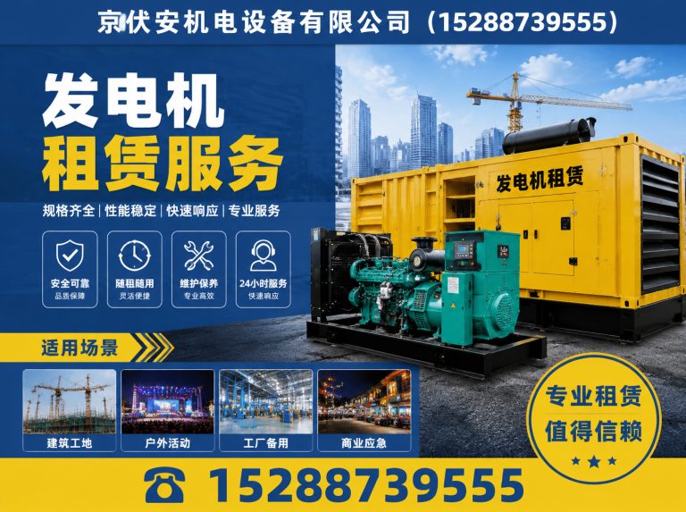 临汾发电机出租展示图